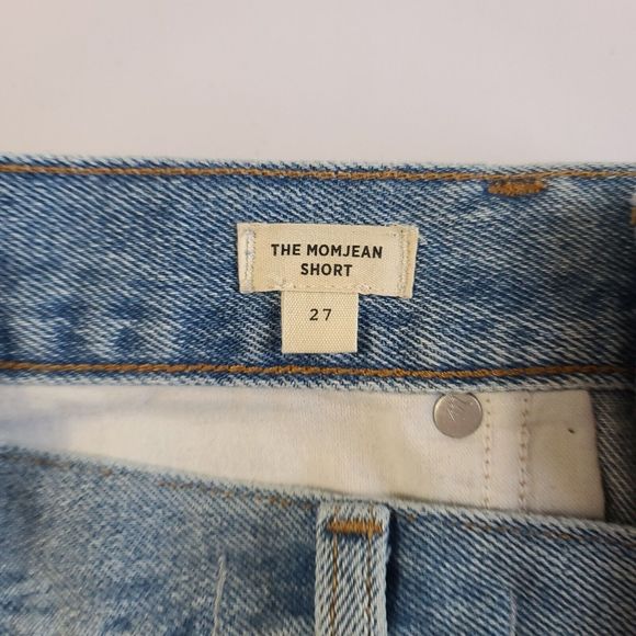 Madewell Mom Jean Short Women's Size 27 Cutoff Distressed Blue Denim - Picture 7 of 12
